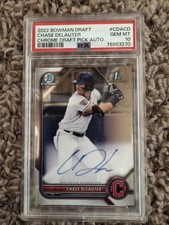 2022 Bowman Draft - Chrome Draft Pick Autographs Chase Delauter #CDA-CD (AU, RC)