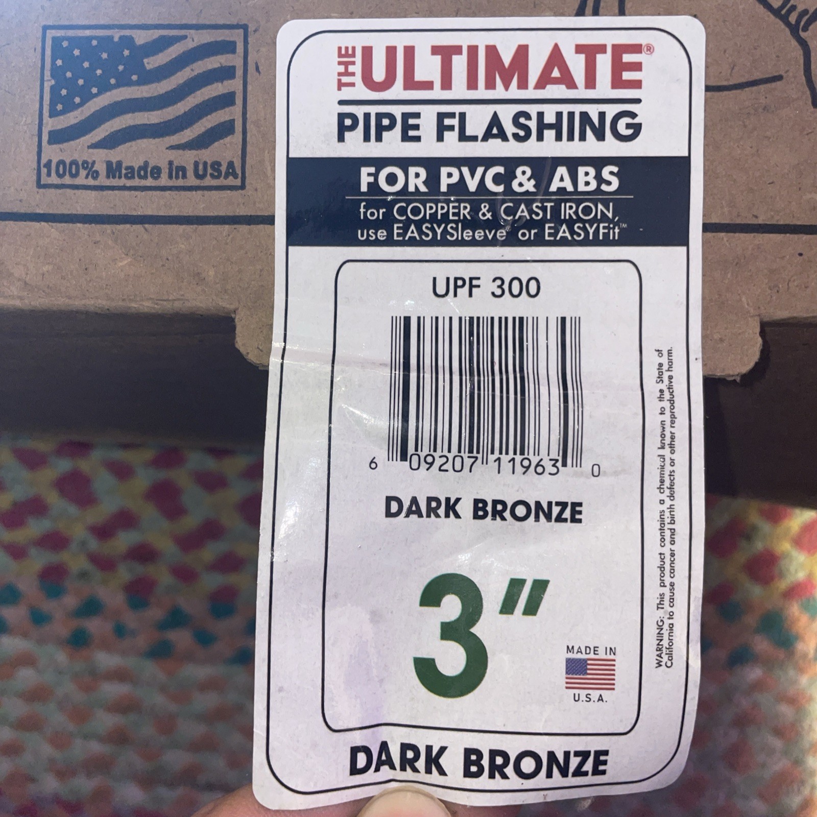The Ultimate Pipe Flashing 3" Boot