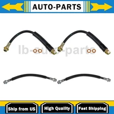 Front Rear Brake Hose Dorman 4PCS For 1992 Cadillac Fleetwood 4.9L