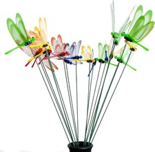 20 PCS Fake Dragonfly Clips Clip on Dragonfly for Outdoors 3D VALENTINES GIFT