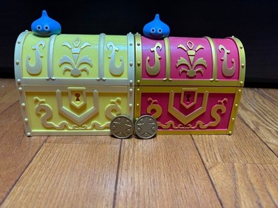 Dragon Quest Treasure Chest Gold Red Accessory Box Mini Medal Slime Prize Set