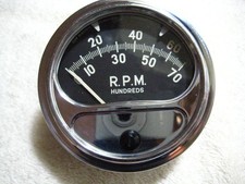 Vintage Nos Sun Electric Rc-70 7000 R.p.m. Black Face Tachometer Made In U.s.a. Vintage Nos Sun Electric Rc-70 7000 R.p.m. Black Face Tachometer Made In U.s.a.