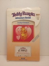 Vintage Teddy Ruxpin Grubby's Romance Book and Cassette in box