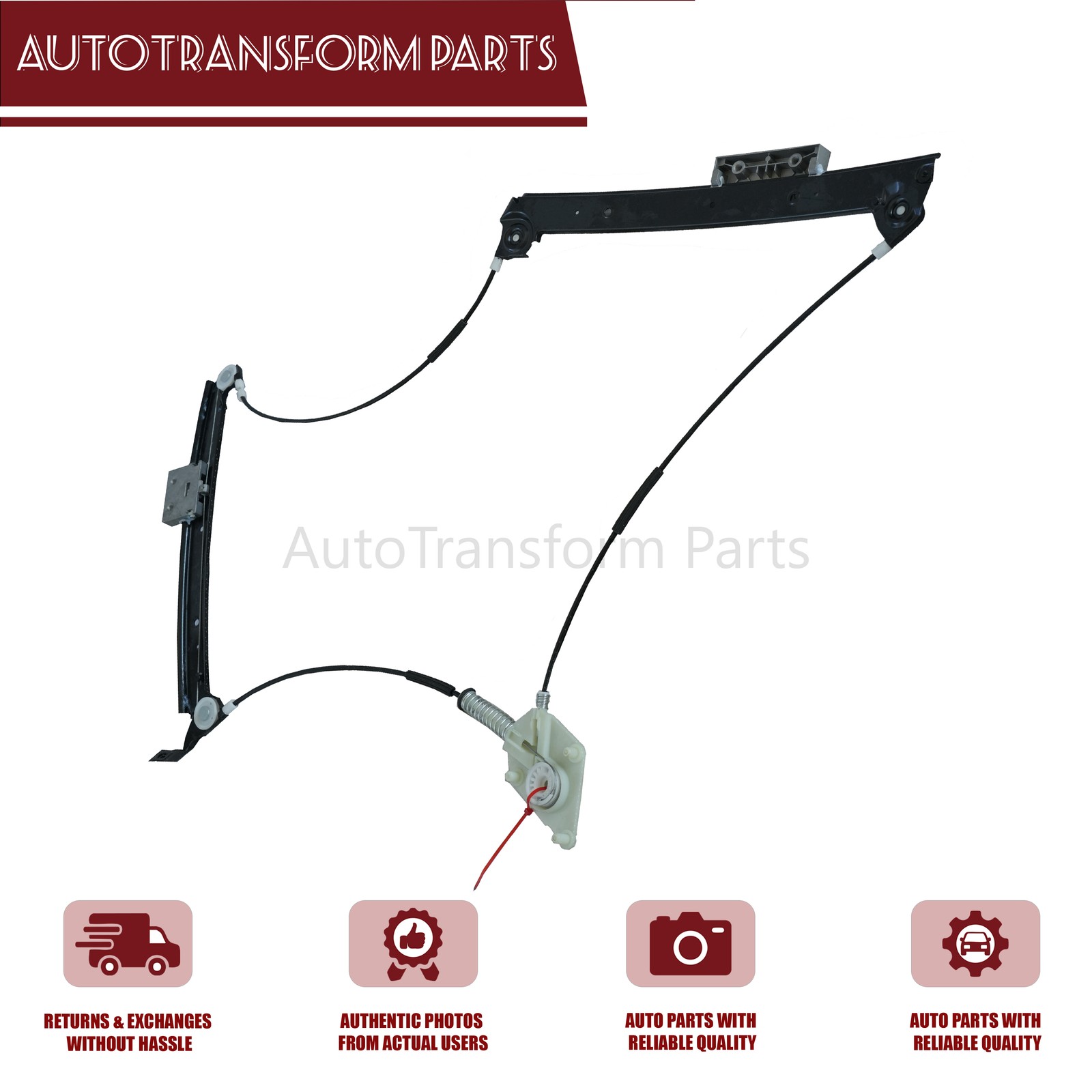 Fits 04-18 Bentley Continental GT Coupe Front Left Window Regulator 3W0837401J