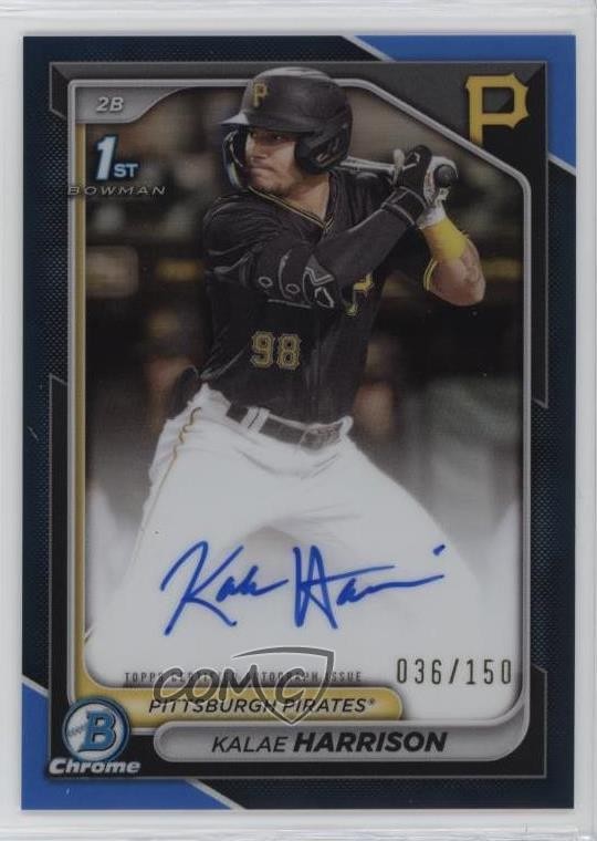 2024 Bowman Chrome Prospect Blue Refractor 38/150 Kalae Harrison #CPA-KH Auto