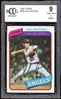 1980 Topps #580 Nolan Ryan Card BGS BCCG 9 Near Mint+