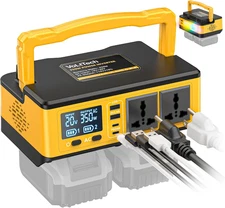 350W Power Inverter Compatible with Dewalt: Portable Battery Adapter Phone Charg