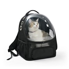 Amazon Basics Pet Carrier Backpack for Small Cats  Dogs, Collapsible Travel Car