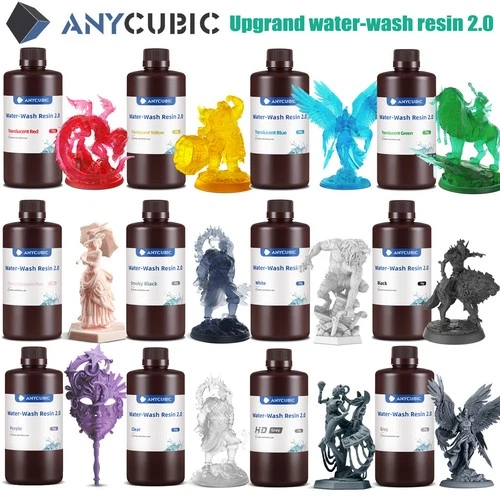 【Buy 3 Pay 2】ANYCUBIC Water-Wash Resin 2.0 Rapid LCD 405nm 3D Printer Resin
