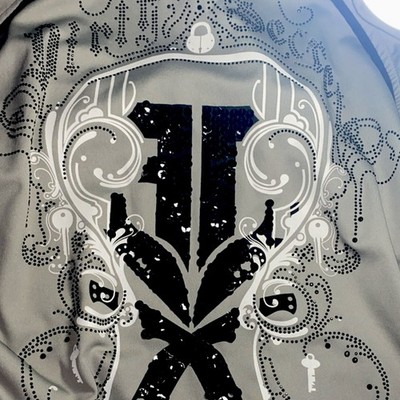 Dodge*Rare   Artful Dodger Luxury High Quality Studded/Sequin Track Jacket 3XL