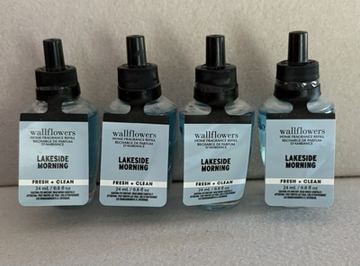 #ad #ad Set of 4 LAKESIDE MORNING Wallflower Refill Bulbs SEALED Bath amp; Body Works $29.91