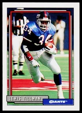 Lewis Tillman, 1992 Topps, #582, New York Giants,