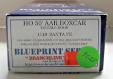 Ho Branchline Blueprint Series 1119 50 Aar Boxcar Santa Fe Road8002