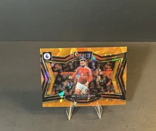 24-25 Panini Select EPL Field Level /155 Bruno Fernandes Orange Ice PRIZM #231 