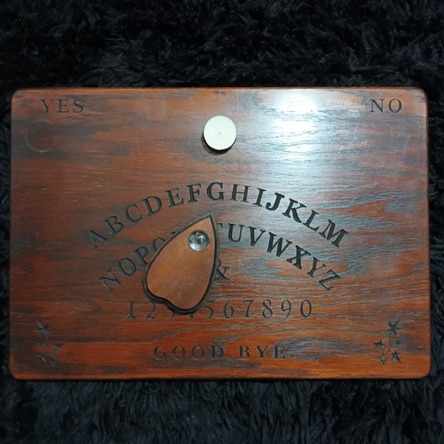 Ouija Victorian Spirit Board Hand Engraved Occult Candle Planchette Included - Picture 1 of 24
