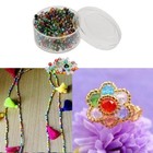 1000x Seed Beads Mixed Color Spacer Mini Tube Beads Bulk Jewelry Making