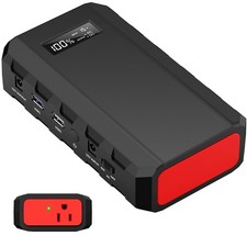 powkey 88Wh Portable Power Station 24000mAh Camping Solar Generator Solar Pan...