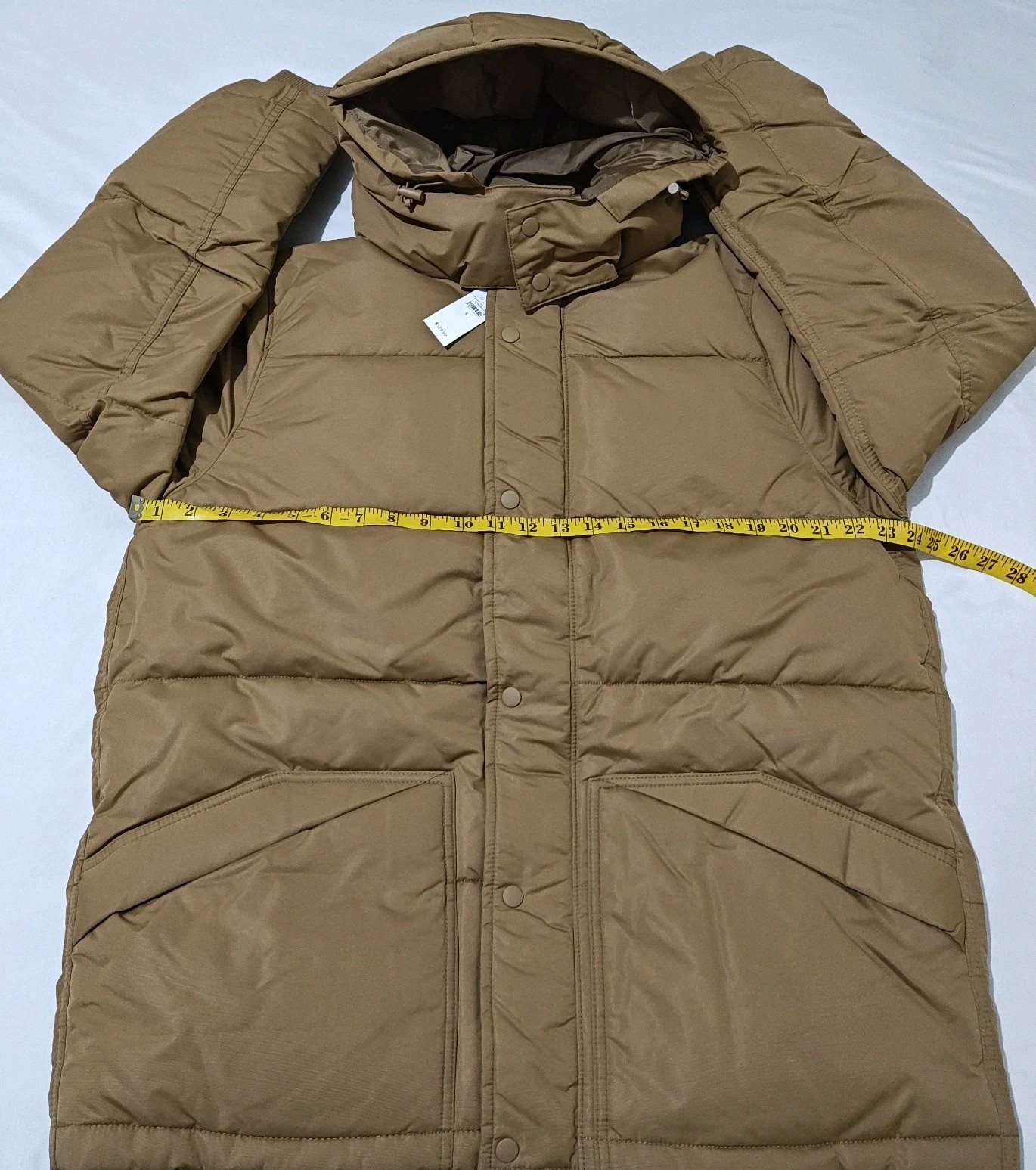 Gap ColdControl Max Puffer Coat Jacket Men's Large Khaki Brown Long Sleeve ~ New image 6