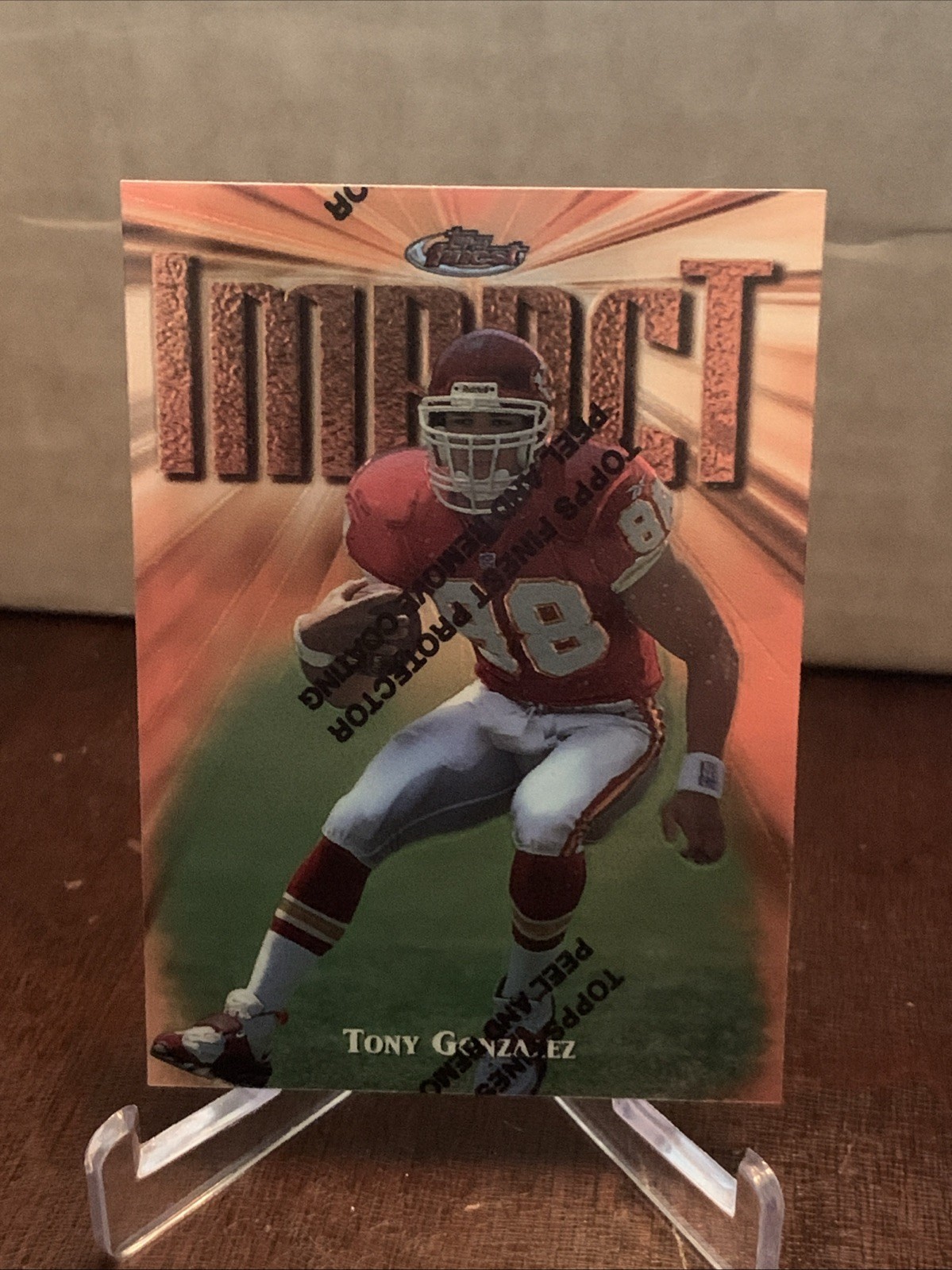 1997 Topps Finest - Tony Gonzalez #269 (RC) With Coating