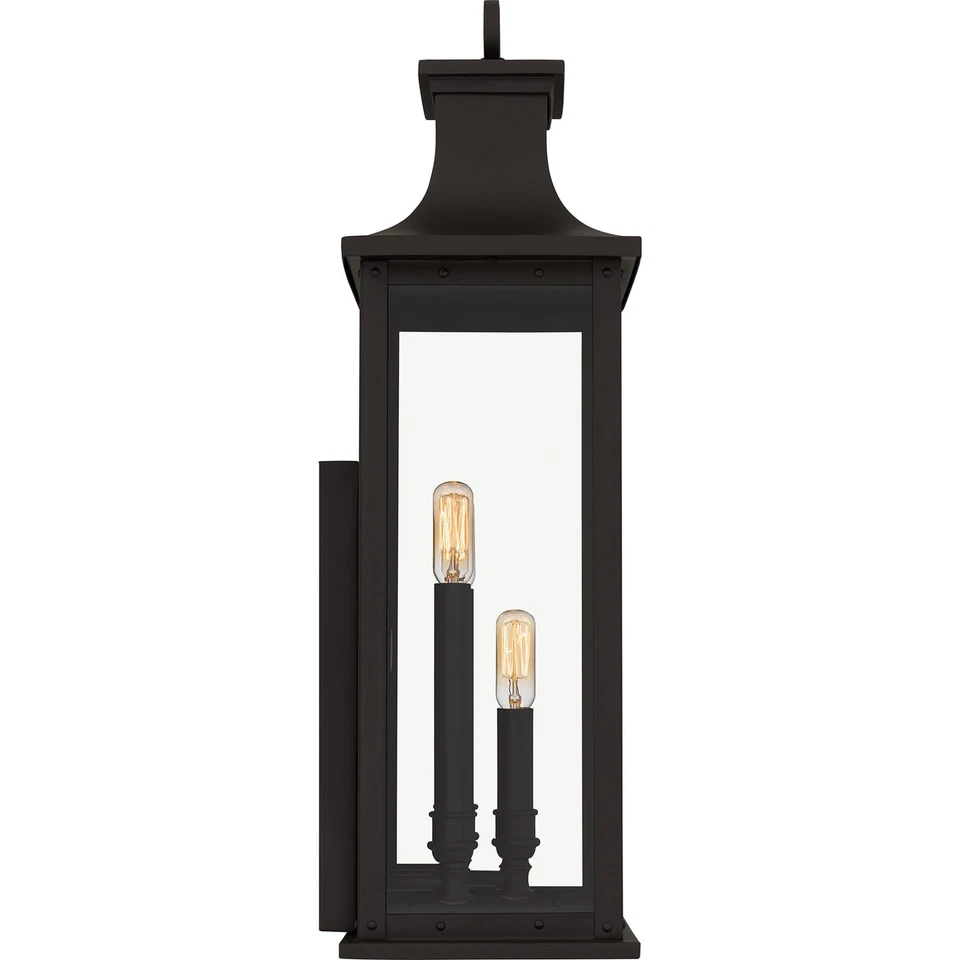 Aplique de pared exterior Quoizel ABY8409 Abernathy 3 luces 23" de alto - negro Foto 3 de 4