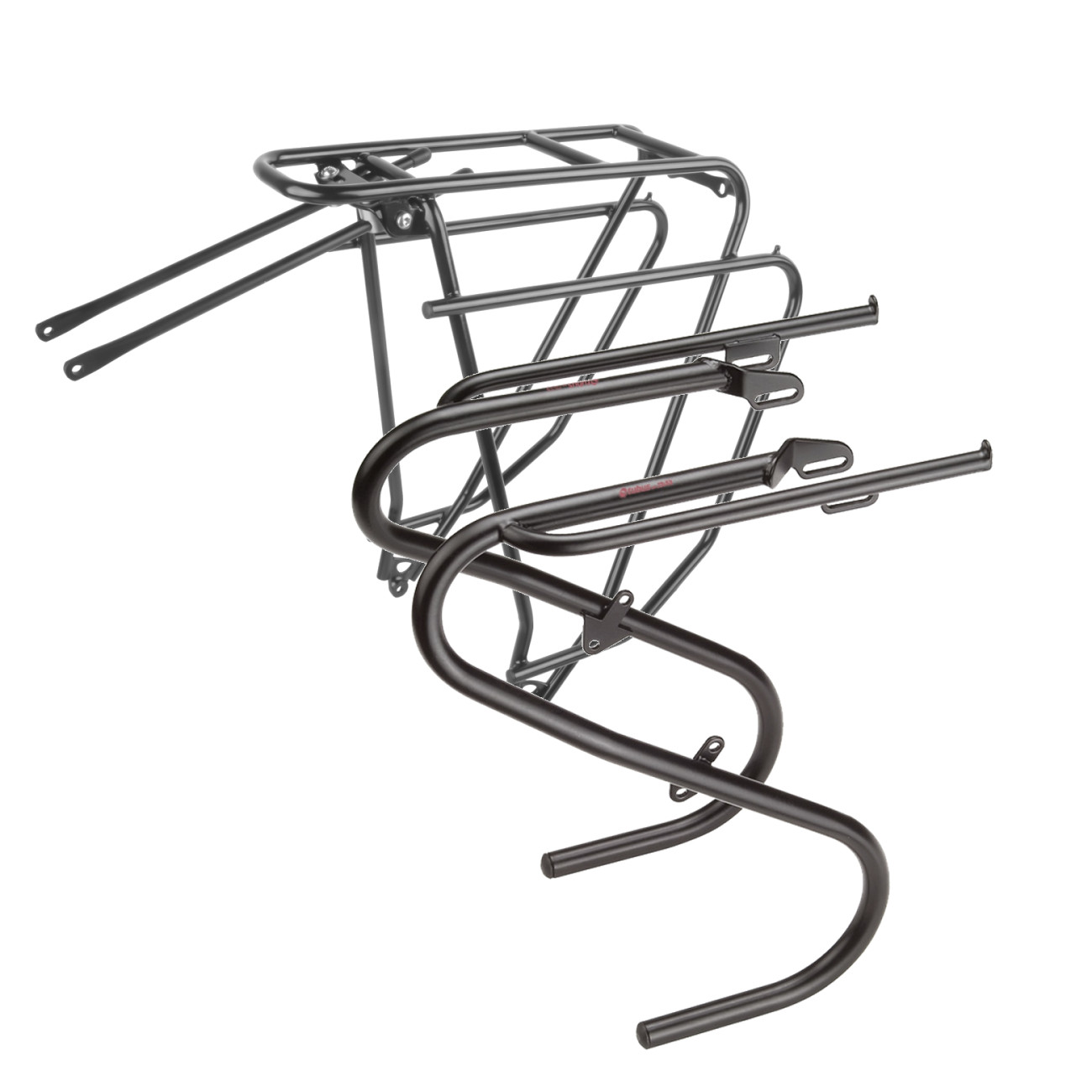 Premium Tubus Lowrider Front - Logo Evo Rear Bike Rack Bundle Durable Aluminum