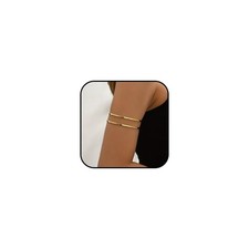 Arm Cuff Bracelet for Women Gold Arm Cuff Upper Arm Layered Cuff Bangle Brace...