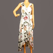 Calvin Klein Women’s Size 2 Floral Sheer Maxi Cocktail Dress Sleeveless Lined