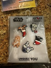 Uniquely You Crocs Jibbitz Charms Star Wars Christmas Symbols 5 Pack New