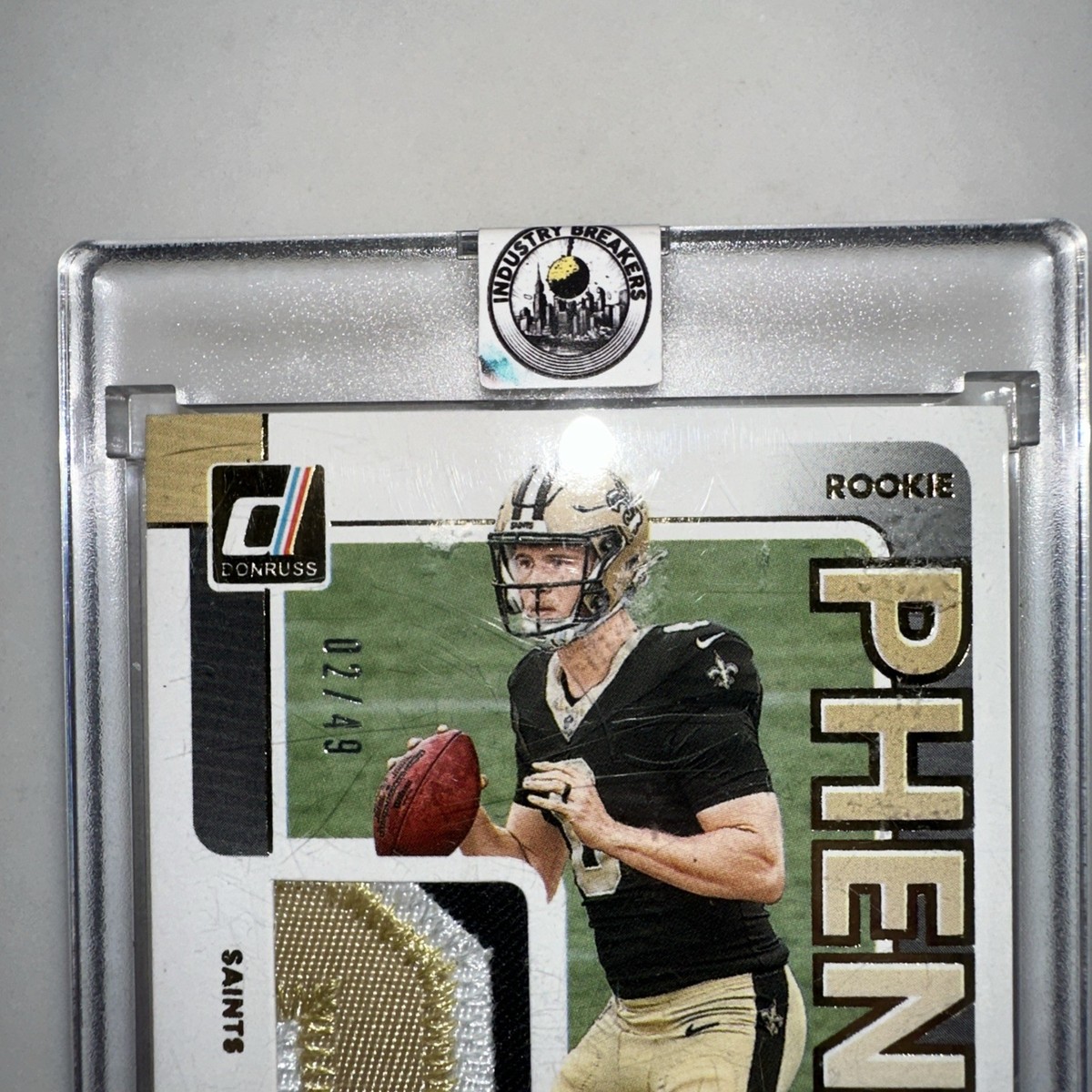 2025 Panini Donruss Rookie Phenom Jersey Autograph Tyler Shough 2 