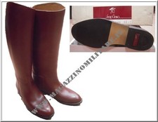 IT Riding Officer Brown Sergio Grasso Leather Sole IT Leather High Boots