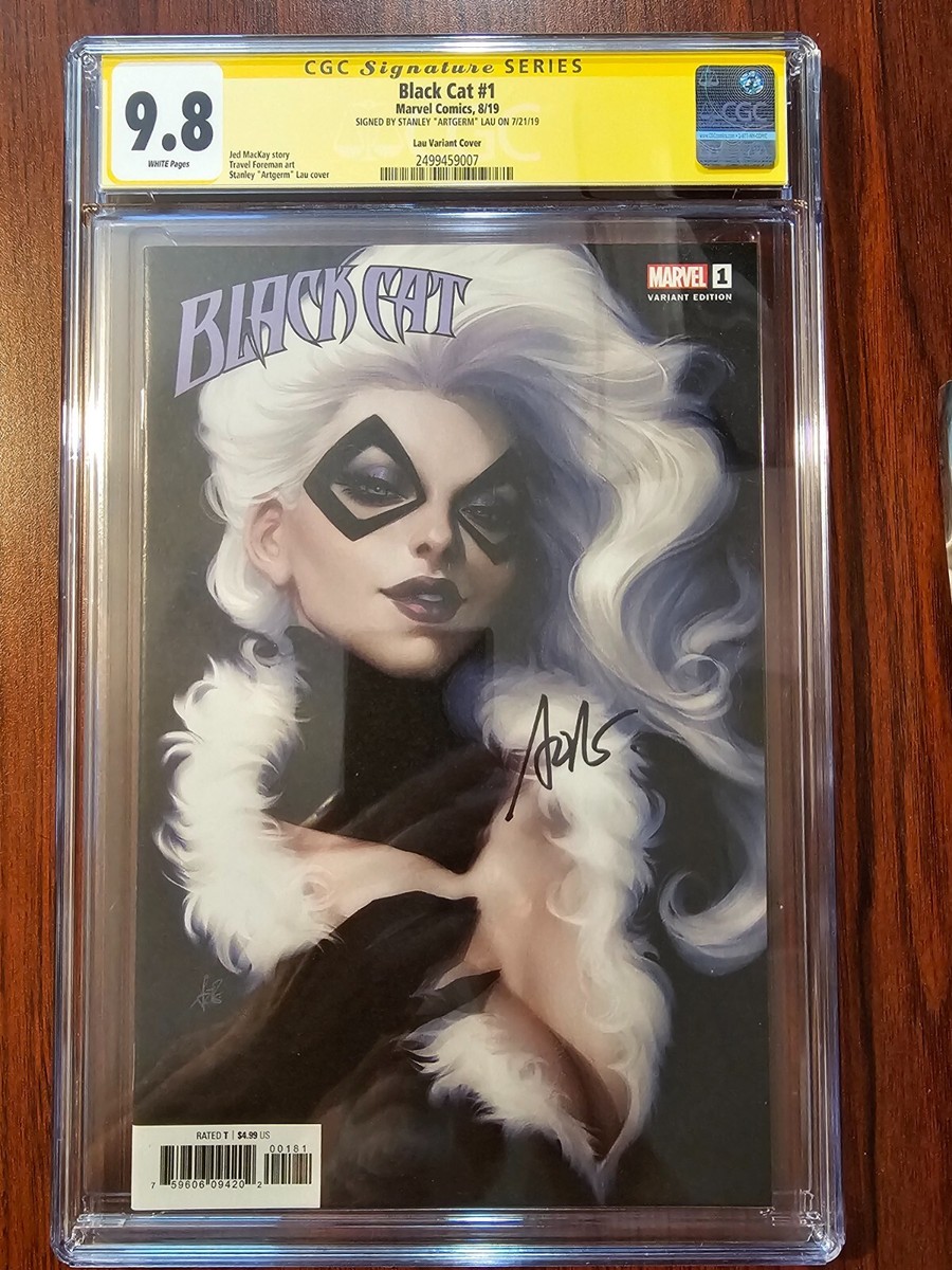 Artgerm Stanley Lau スタンリーラウ CGC アメコミ Black Cat #1 Virgin Variant Signed Stanley