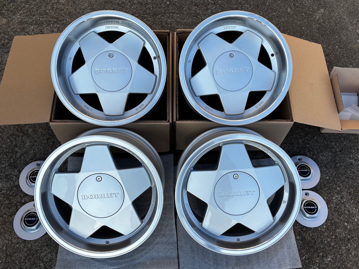 7.5j + 9.0j BORBET A 16 inch Retro Klassik rims 5x100 VW Golf III