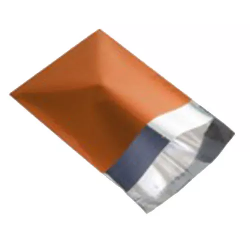 25 orange 4" x 6" metallic foil mailing postage postal bags image 2
