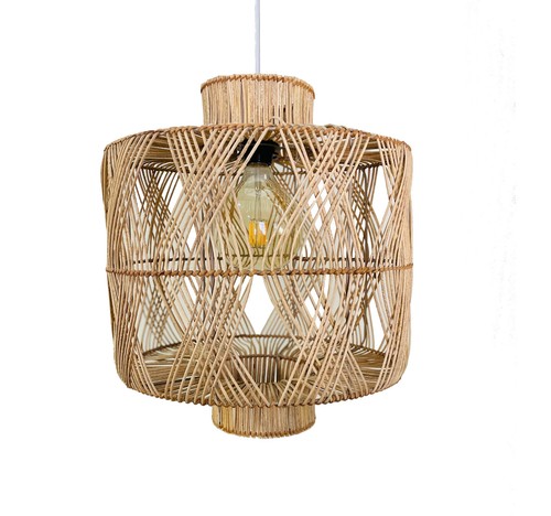 Rattan made Lantern Pendant Lampshade, Ceiling Hanging Light, Eco-Friendly - Picture 10 of 14