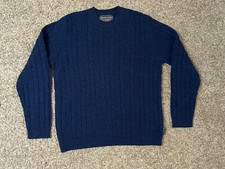 Abercrombie  Fitch Navy Blue Long Sleeve Ribbed Muscle Sweater Pullover Sz XL