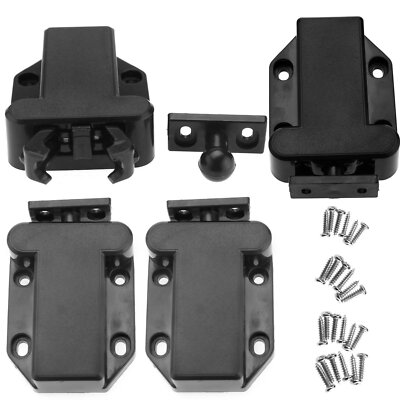 4 PCS Touch Latch Release Drawer and Cabinet Catch Push-to-Open Mechanism