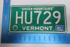 Vermont License Plate Tag 1983 83 VT Natural Sticker HU729