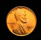 1940-S  Lincoln Wheat Cent  MS++++++Red
