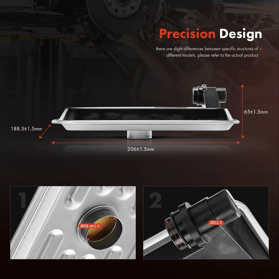 Nuevo filtro de transmisión automática para Mitsubishi Outlander Lancer Eclipse Galant Foto 3 de 4