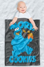 Sesame Street Fleece Baby Blanket, 30"x40", More Cookies