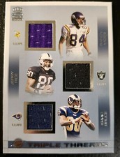 2002 Crown Royale Triple Threads Jerseys  #29 Randy Moss Jerry Rice Isaac Bruce