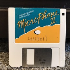Vintage- Microphone II 2 - Software Ventures - Apple Macintosh Mac Disk - 1989