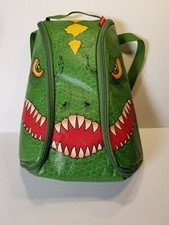 Neat-Oh Dinosaur T Rex Bring-Along Backpack Bag 13  Zipped Opens to Playmat