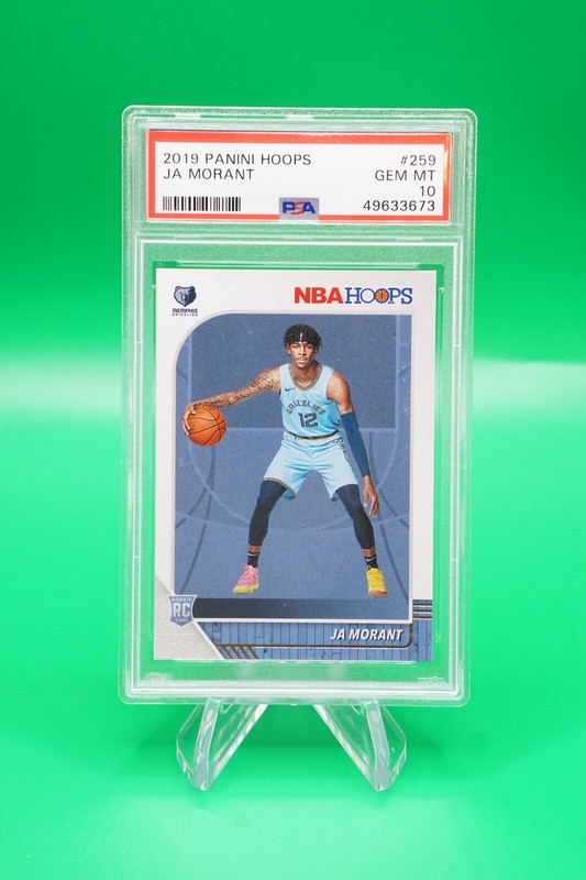 2019-20 Hoops Base #259 Ja Morant PSA 10 GEM MINT Memphis Grizzlies R6220J