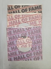 45 RPM 7" RECORD SLEEVES CO. SLEEVE 3 PACK SEE PHOTOS - Hall Of Fame SLV198