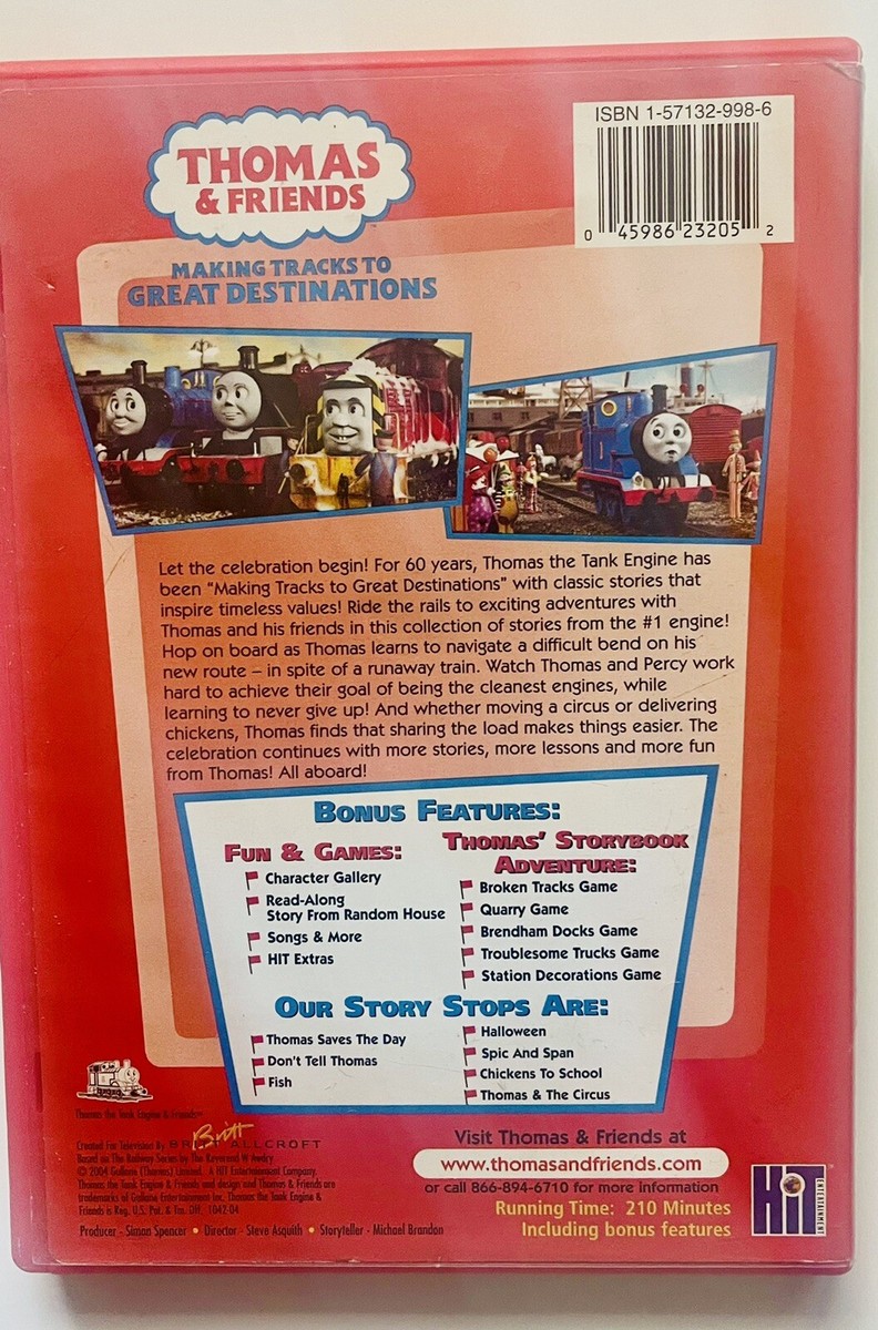 Thomas & Friends: Thomas' Sodor Celebration! (DVD, 2004) With