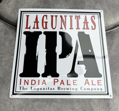 Lagunitas IPA Metall/Blechschild Wandbild 50 x 50 cm Bar Kneipe Original Schild