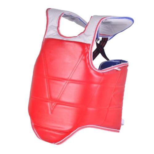 Karate Chest Guard Sanda Martial Arts Taekwondo Reversible Chest Protector - Picture 13 of 47