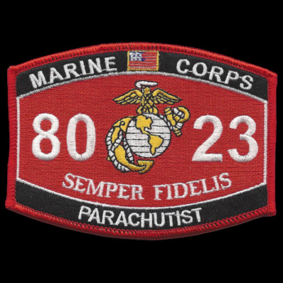 MOS 8023 PARACHUTIST HAT PATCH CAP US MARINES WOW