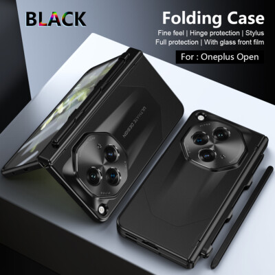 For OnePlus Open Shockproof Full Body Screen Stylus Pen Holder Hinge Armor  Case